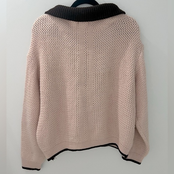 Vintage 60s Virgin Orlon Knit Sweater w/ Shawl Collar - Picture 4 of 5